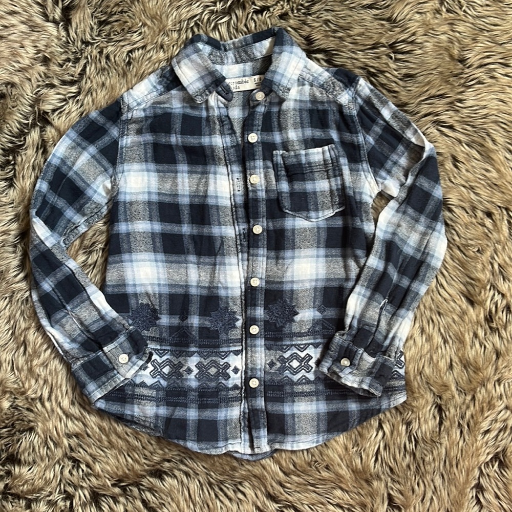 Abercrombie Kids button down flannel shirt